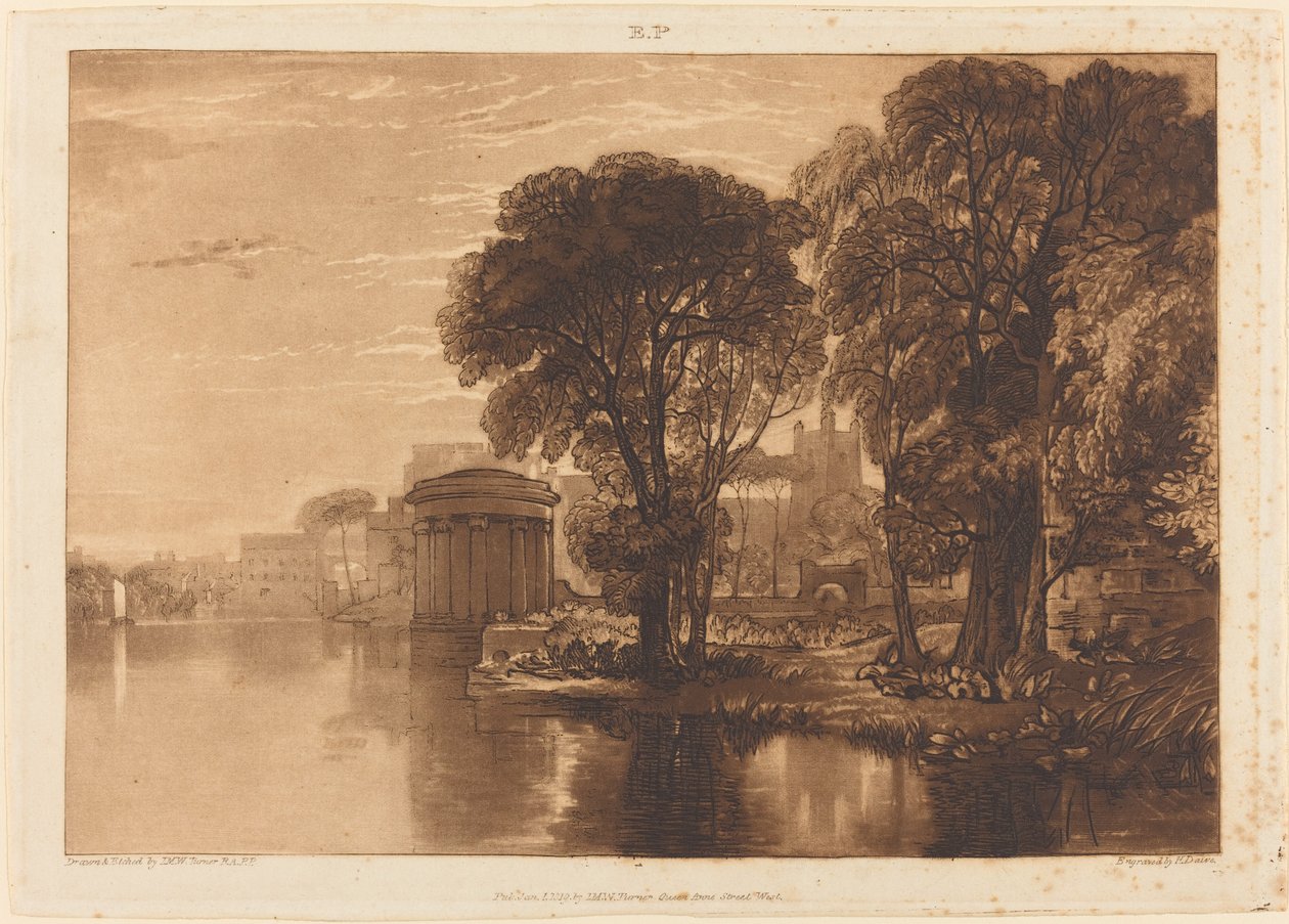Isleworth, utgitt 1819. av Joseph Mallord William Turner