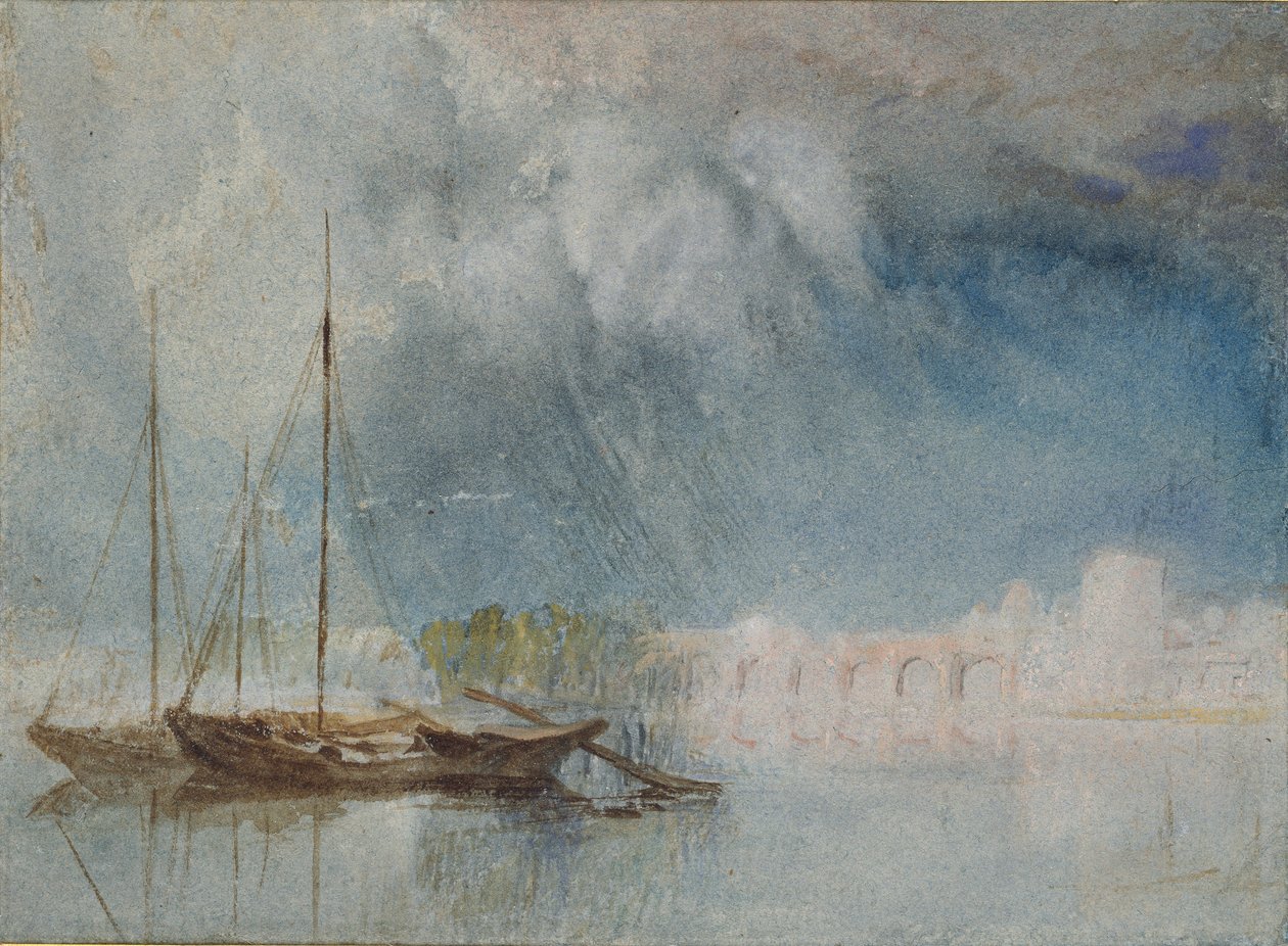 Nantes: Pirmil Bridge, c1830 av Joseph Mallord William Turner
