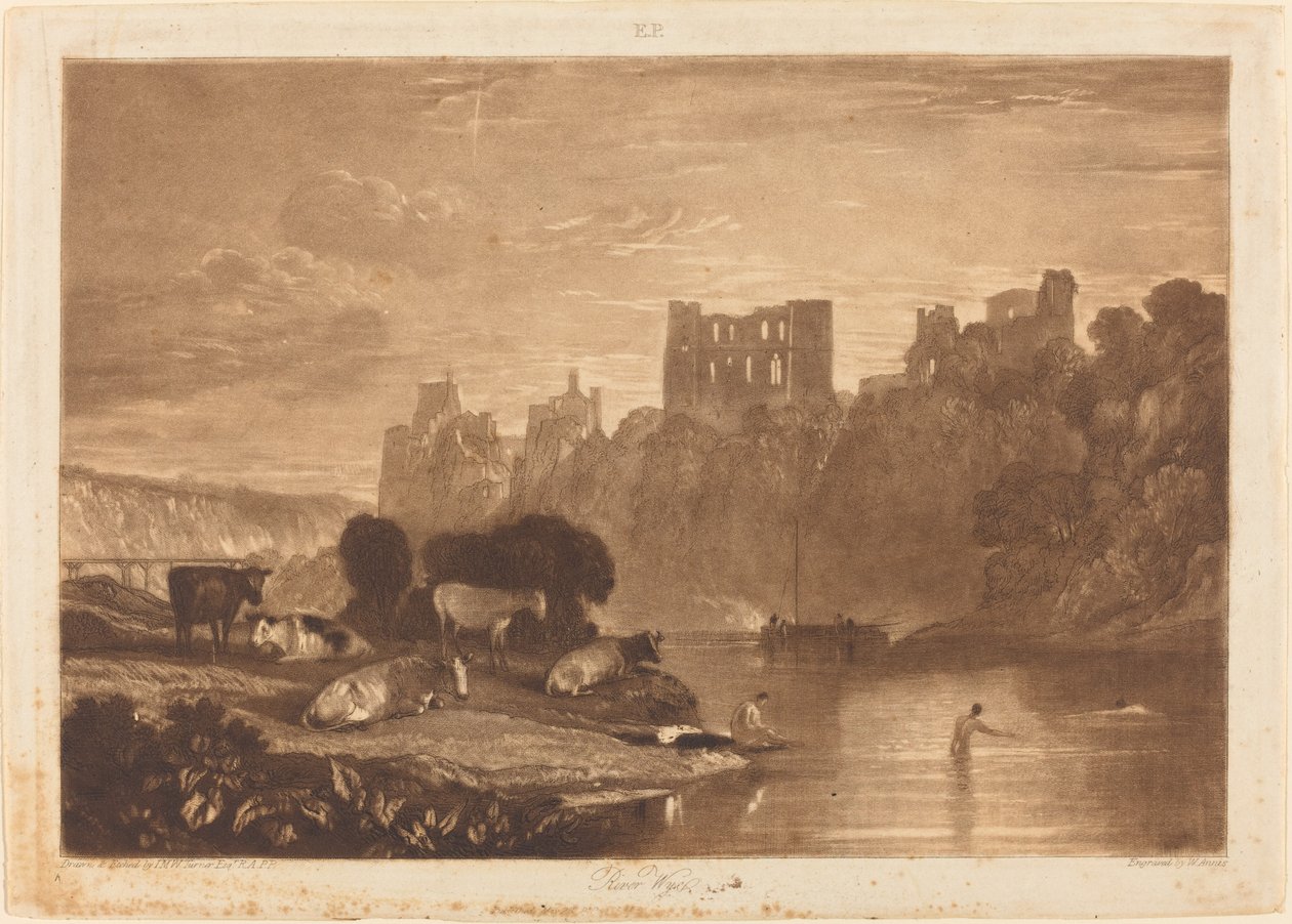 River Wye, utgitt 1812. av Joseph Mallord William Turner