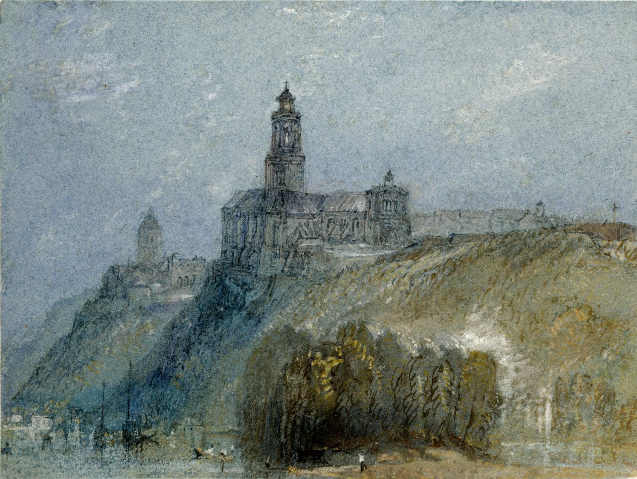 Saint-Florent-le-Vieil, c1826-1830 av Joseph Mallord William Turner