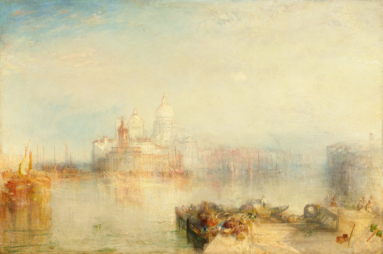 Dogana og Santa Maria della Salute, Venezia, 1843. av Joseph Mallord William Turner
