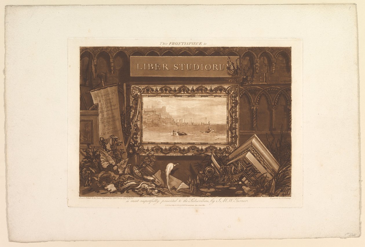 The Frontispiece to Liber Studiorum, May 1812.    1163496   no       norwegian Successfully Translated  Original: Petits! Petits! Translat: Petits! Petits! 1275153 no norwegian Successfully Translated Original: A.H. Wenzler, 1860s. Translat: A.H. Wenzler,  av Joseph Mallord William Turner