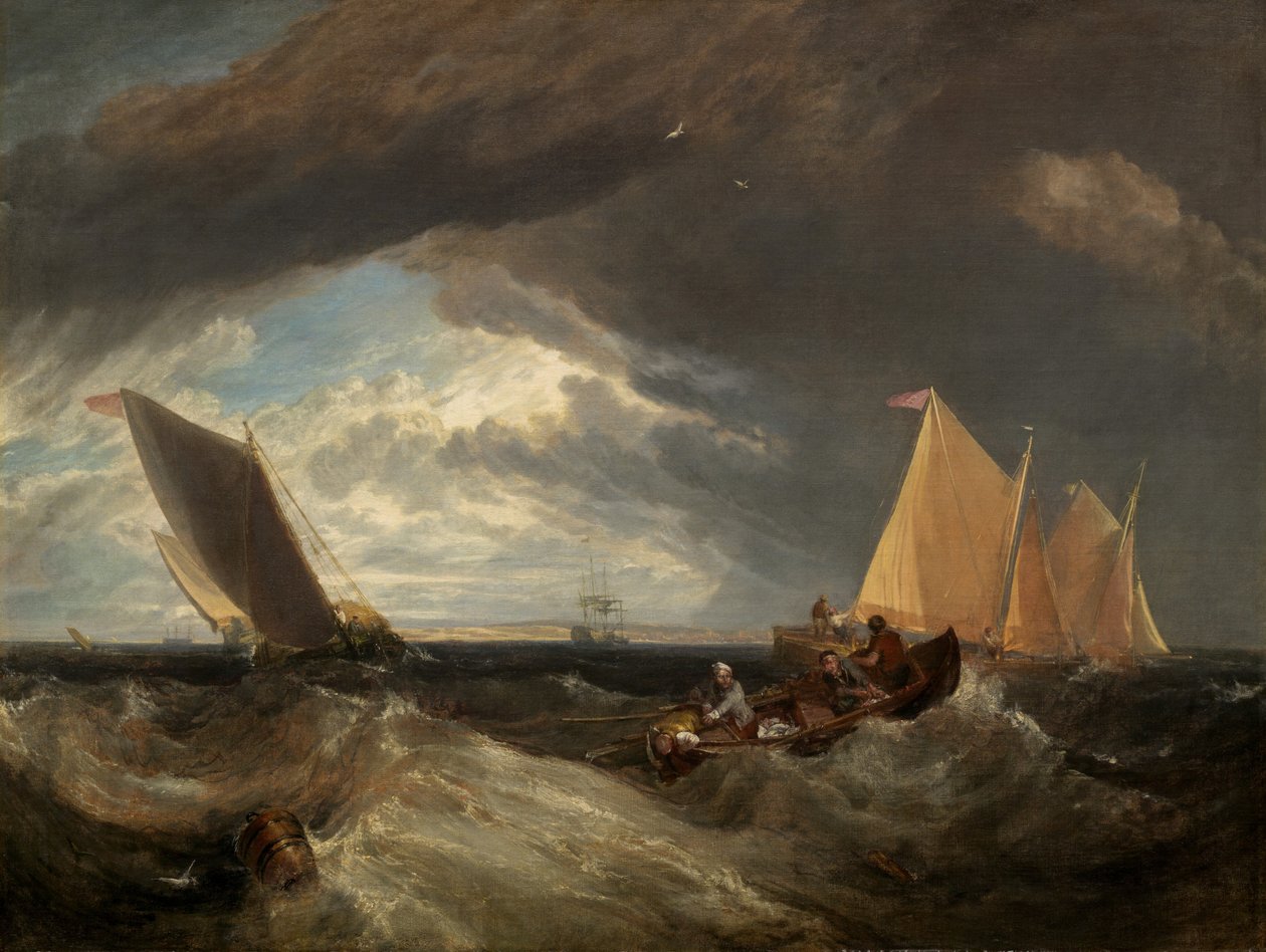 Krysset mellom Themsen og Medway, 1807. av Joseph Mallord William Turner