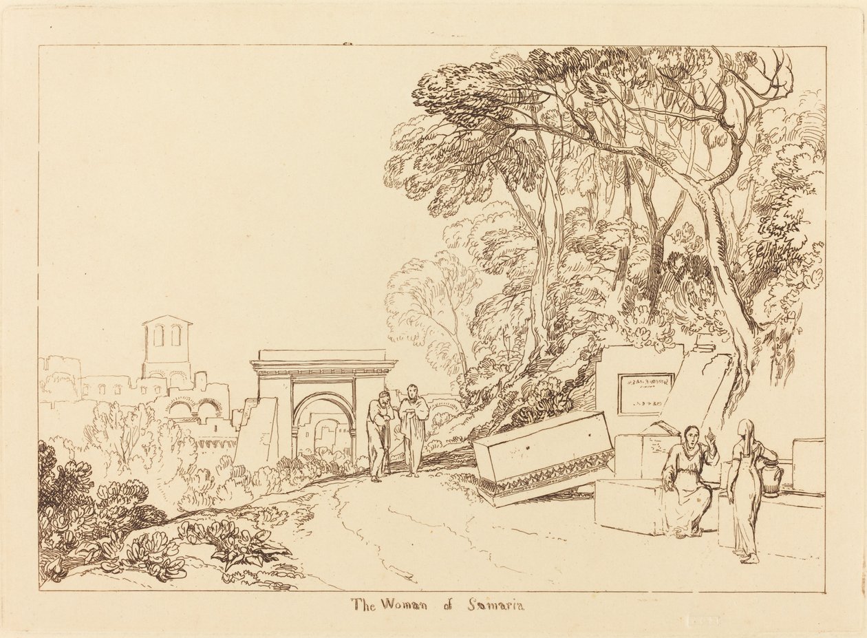 The Woman of Samaria, utgitt 1819. av Joseph Mallord William Turner