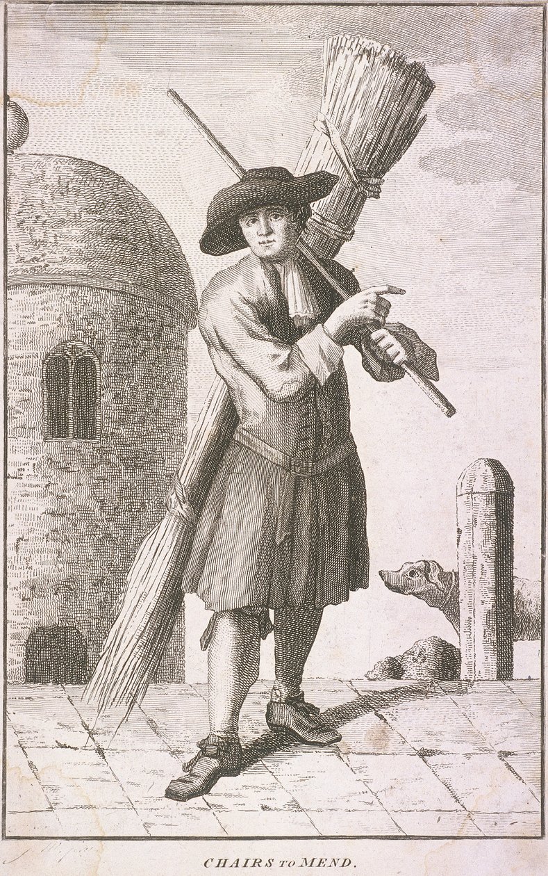 'Chairs to Mend', Cries of London, c1750 av JM