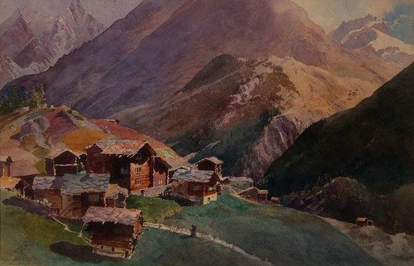 Zermatt fra Platten av J.M. Donne