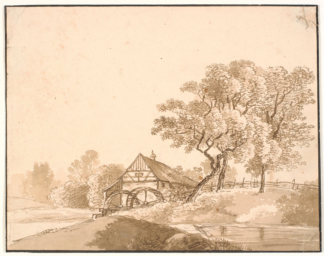 En mølle i Lausanne av J.P. Møller