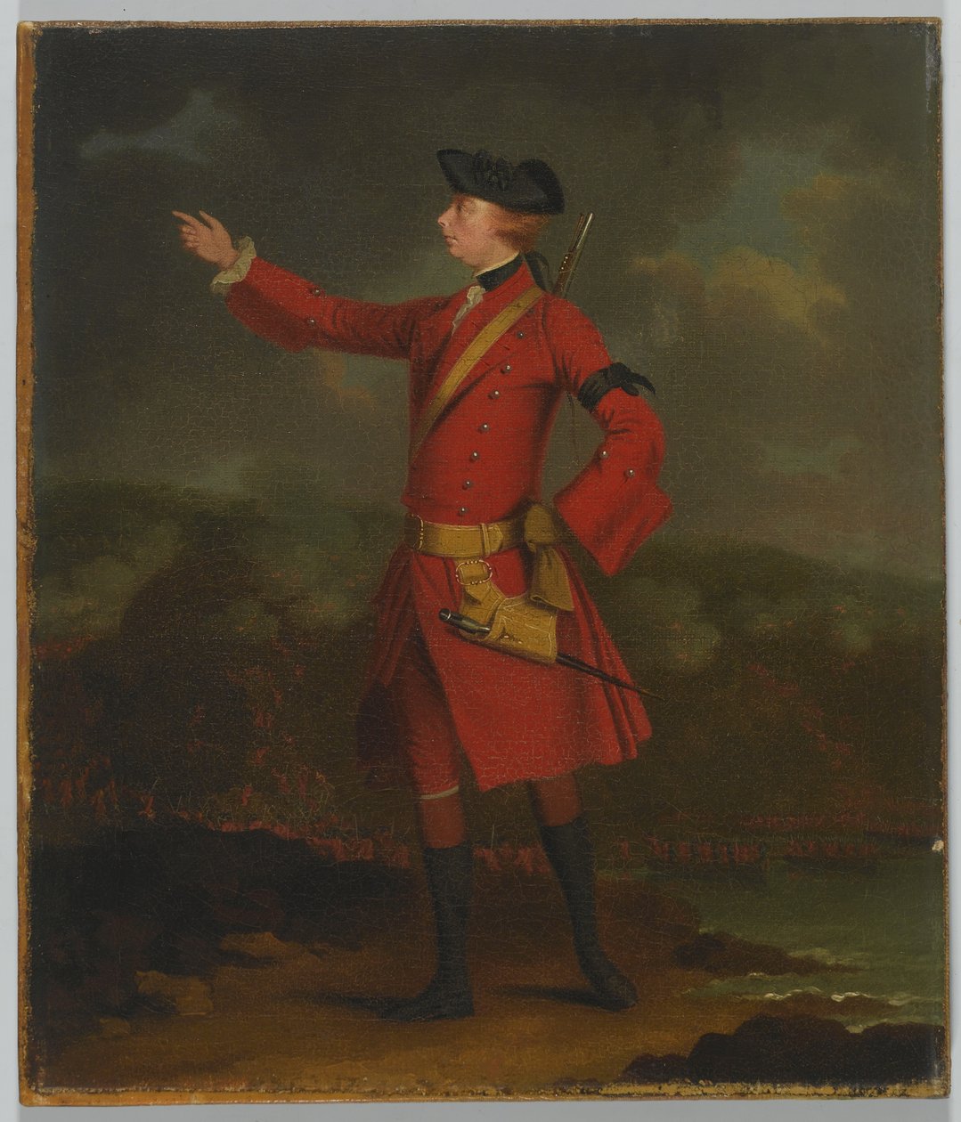 Portrett av general Wolfe (1727-59) av J.S.C. Schaak
