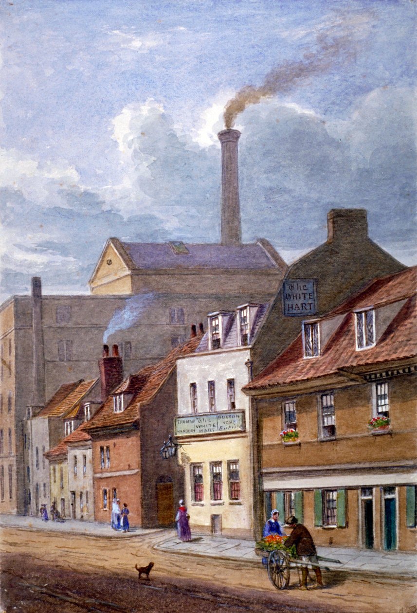 The White Hart Inn, High Street, Shadwell, London, c1865 av JT Wilson