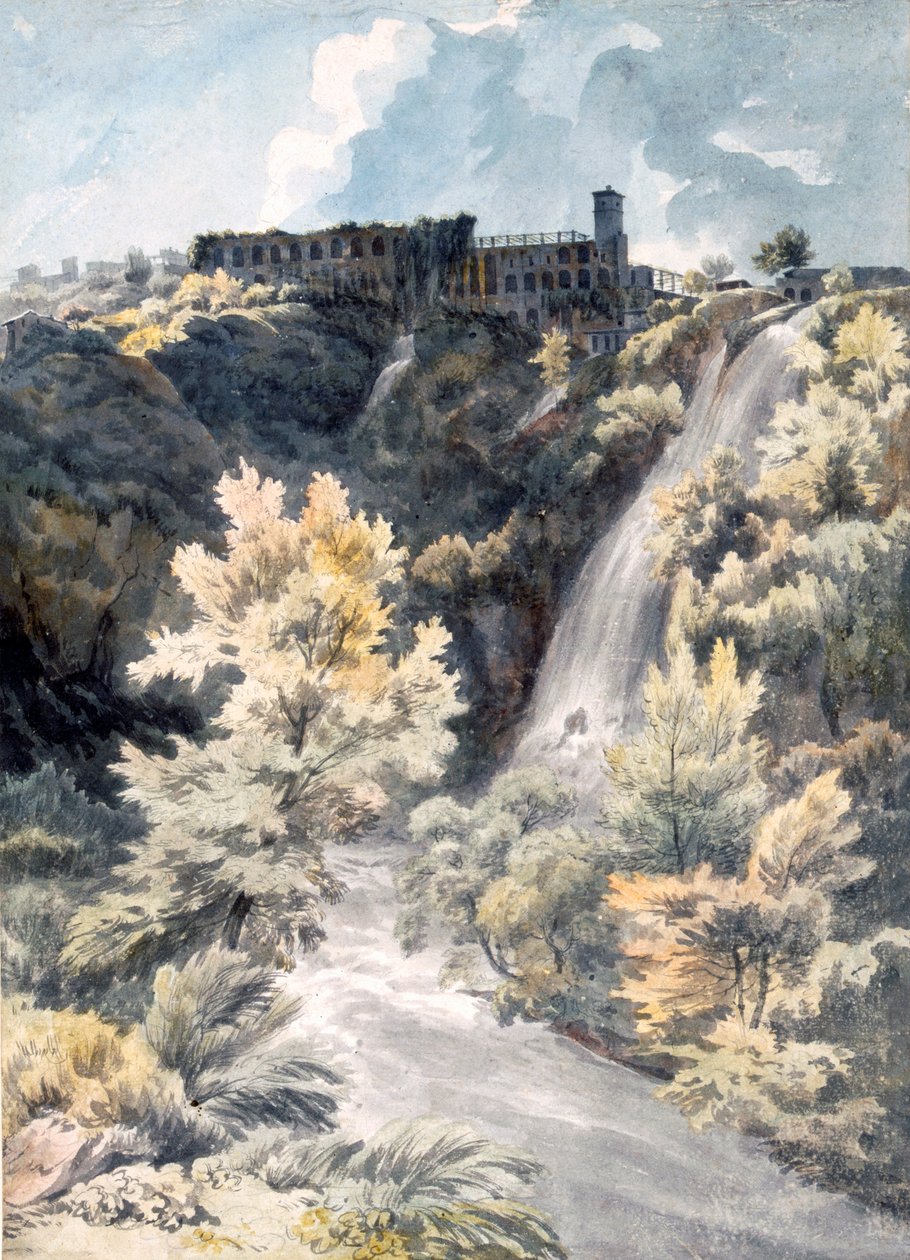 Villa of Maecenas, Tivoli, 1700-tallet. av J.W. Smith