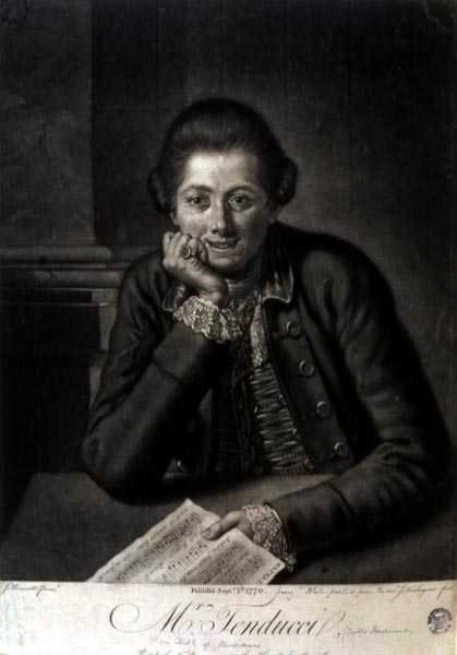 Mr Tenducci, gravert av John Finlayson (1730-76) av J. (after) Bruscett