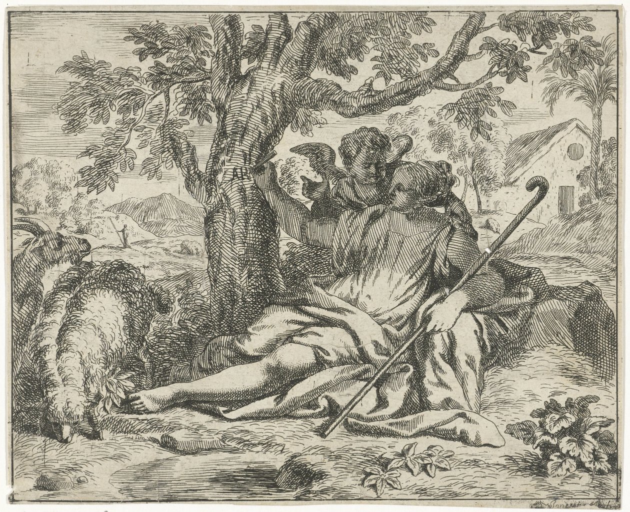 Angel dukker opp for Hagar av J. Alexander Janssens