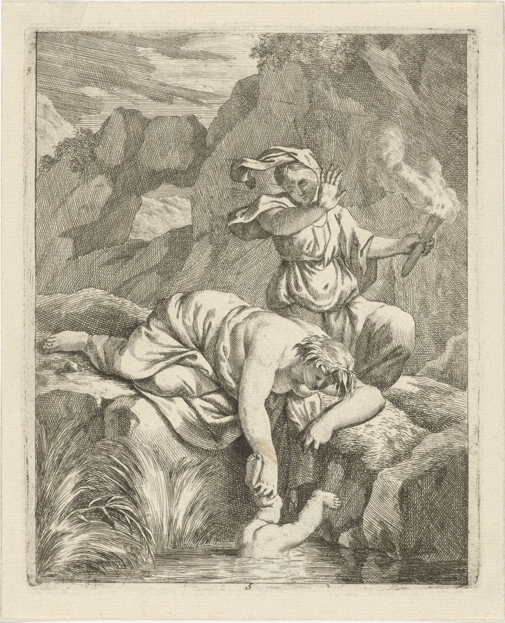 Thetis senker Akilles i Styx Scener fra livet til Achilles (serietittel) Vitam et mortem achilli (serietittel) av J. Alexander Janssens