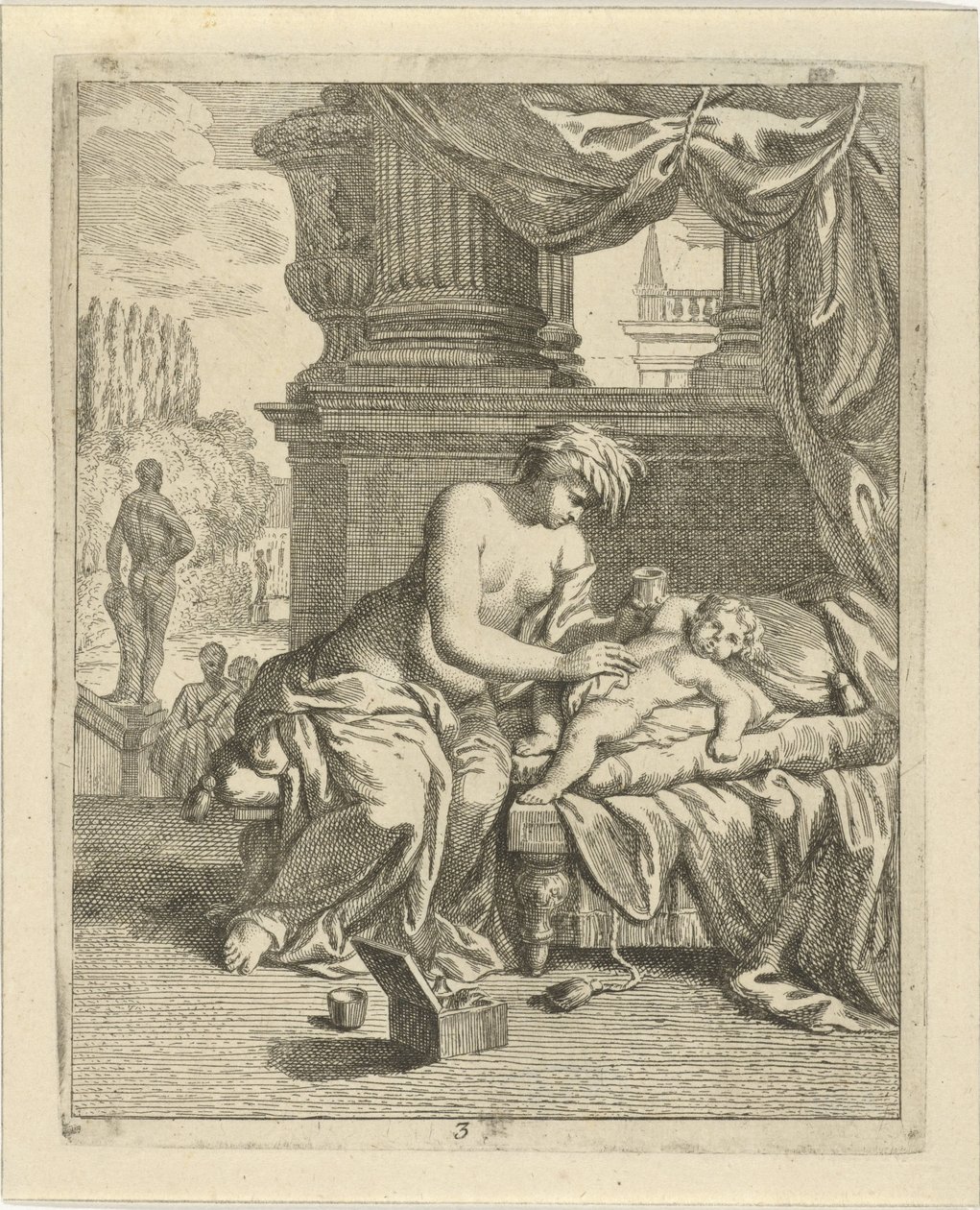 Thetis smører Achilles med ambrosia Scener fra livet til Achilles (serietittel) Vitam et mortem achilli (serietittel) av J. Alexander Janssens