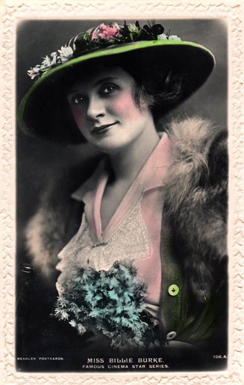 Billie Burke 1886-1970, amerikansk skuespillerinne, tidlig på 1900-tallet. av J. Beagles and Co.
