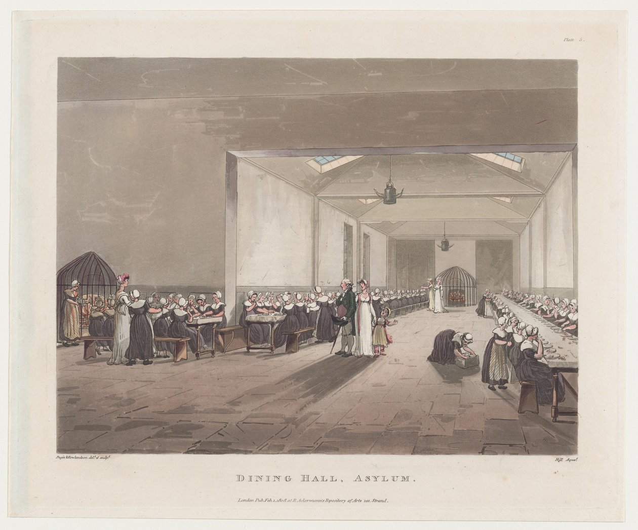 Spisesal, asyl, 1. februar 1808., 1. februar 1808. av J. Bluck