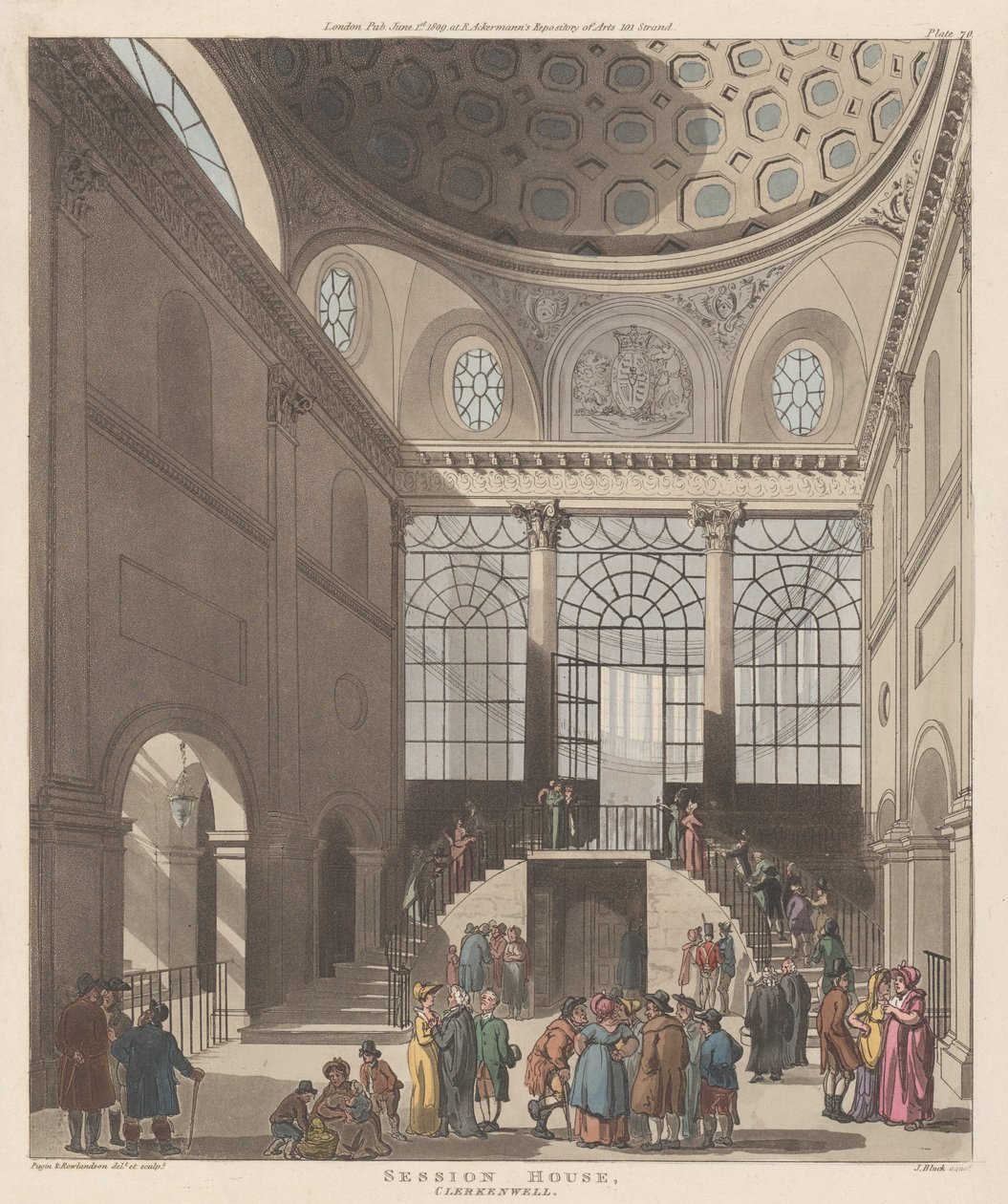 Session House, Clerkenwell, 1. juni 1809., 1. juni 1809. av J. Bluck