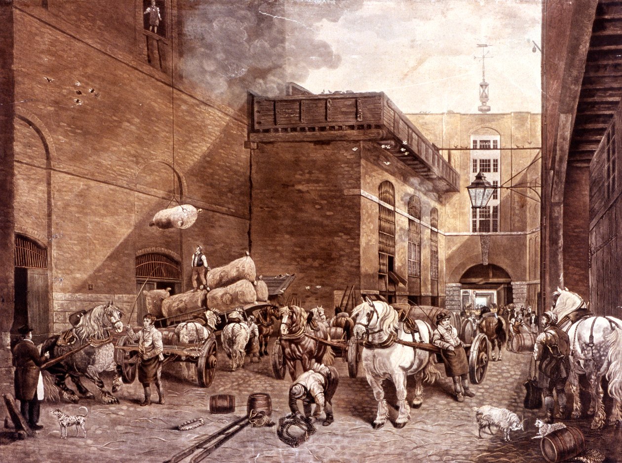 The Hour Glass Brewery, London, 1821 av J Bromley