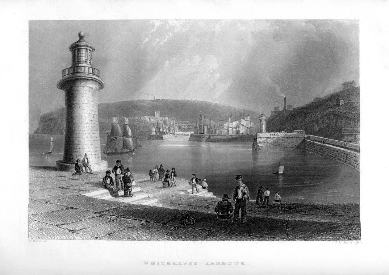 Whitehaven Harbour, Cumbria, 1886. av J. C. Armytage