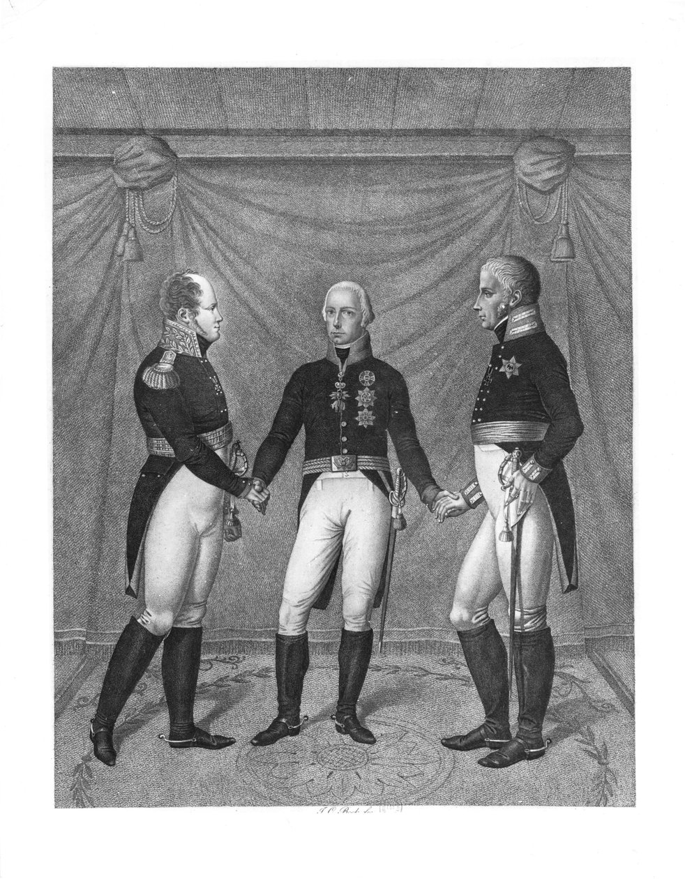 Den hellige allianse, 1815 av J. C. Bock