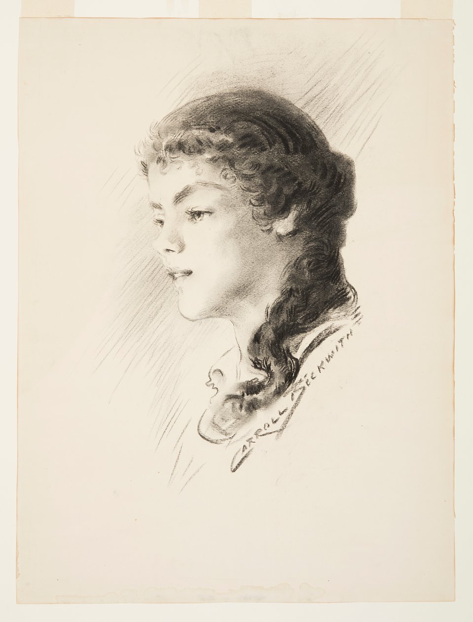 Portrett, muligens Elizabeth Vail av J. Carroll Beckwith