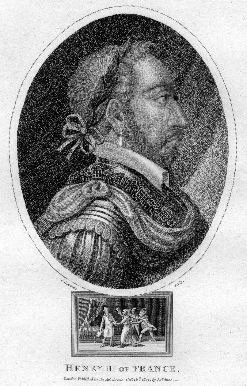 Henry III, konge av Frankrike, 1804. av J. Chapman