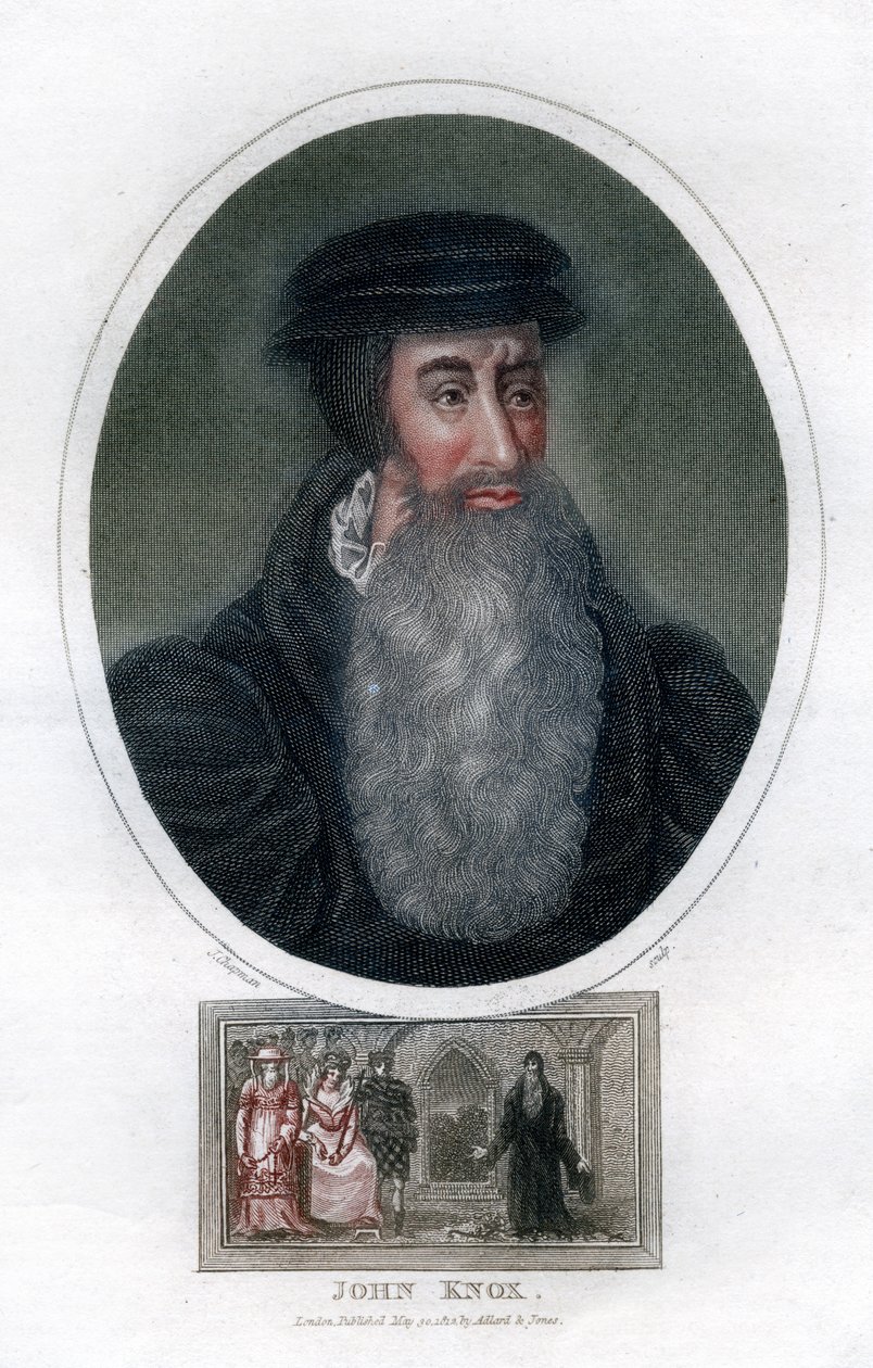 John Knox , skotsk religiøs reformator, 1812. av J. Chapman