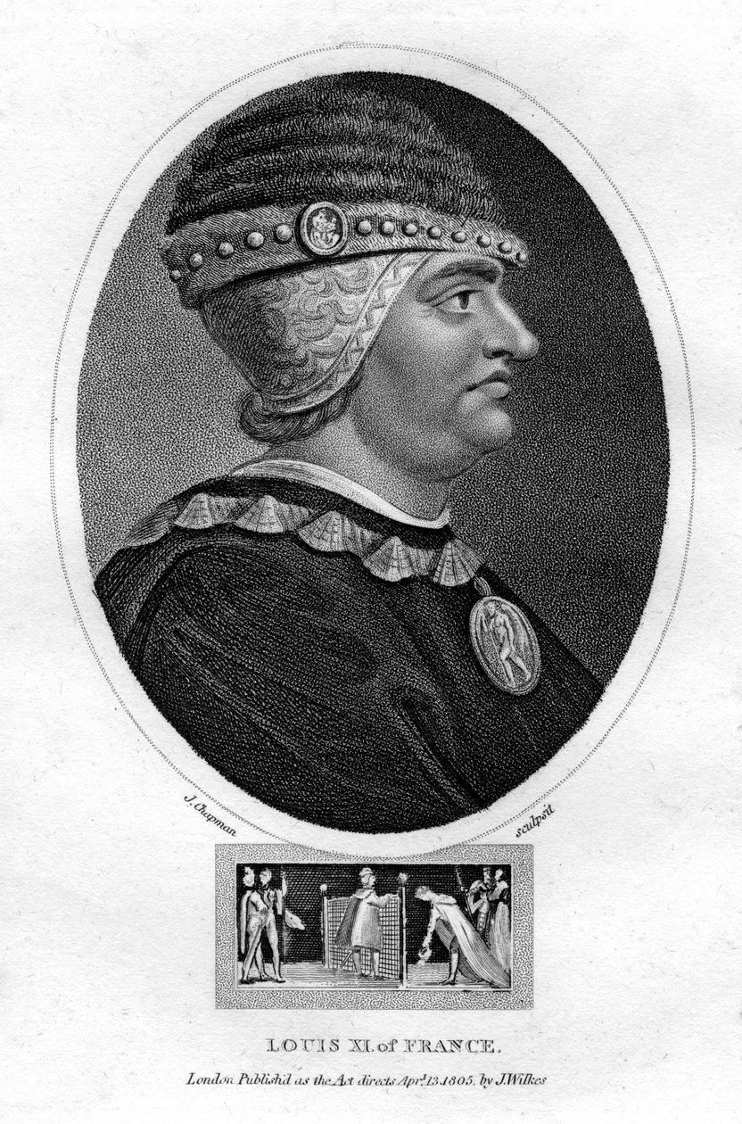 Louis XI, konge av Frankrike, 1805. av J. Chapman