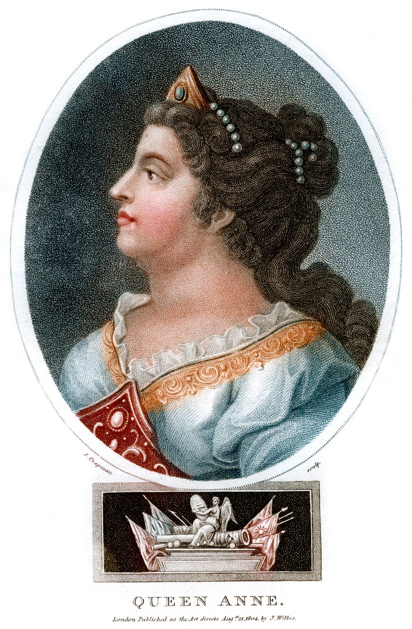 Dronning Anne 1665-1714, 1804. av J. Chapman