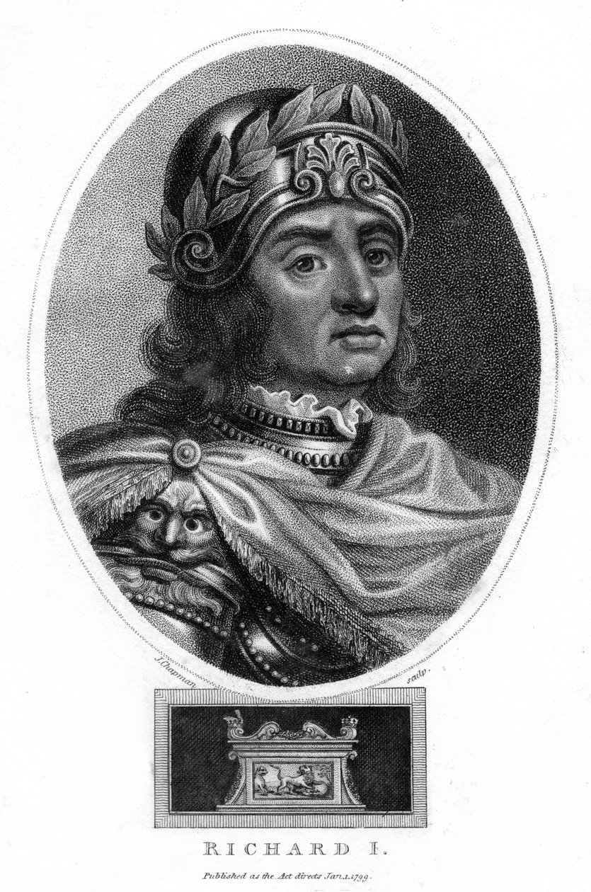 Richard I, konge av England, 1799. av J. Chapman
