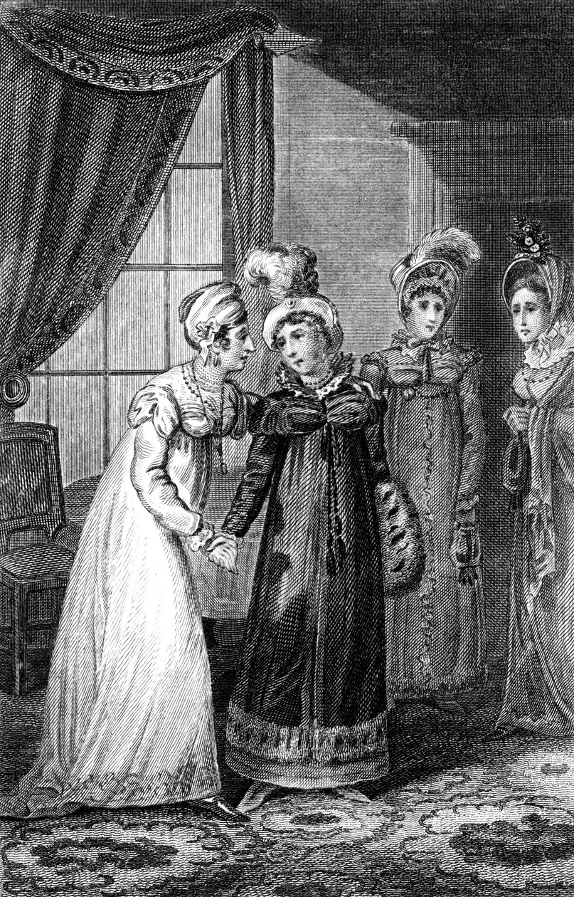 Det siste intervjuet mellom Hennes Majestet og Prinsesse Charlotte, 1820. av J. Chapman