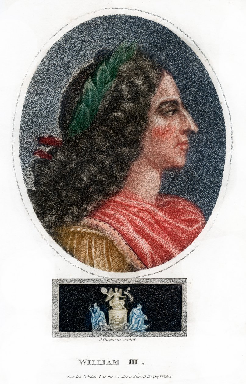 William III, konge av England, Skottland og Irland, 1804. av J. Chapman