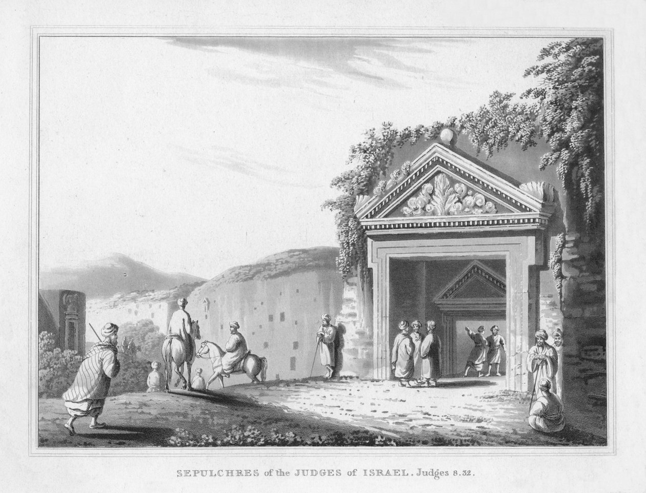 Israels dommeres graver. Dommere 8.32., 1830 av J. Clarke