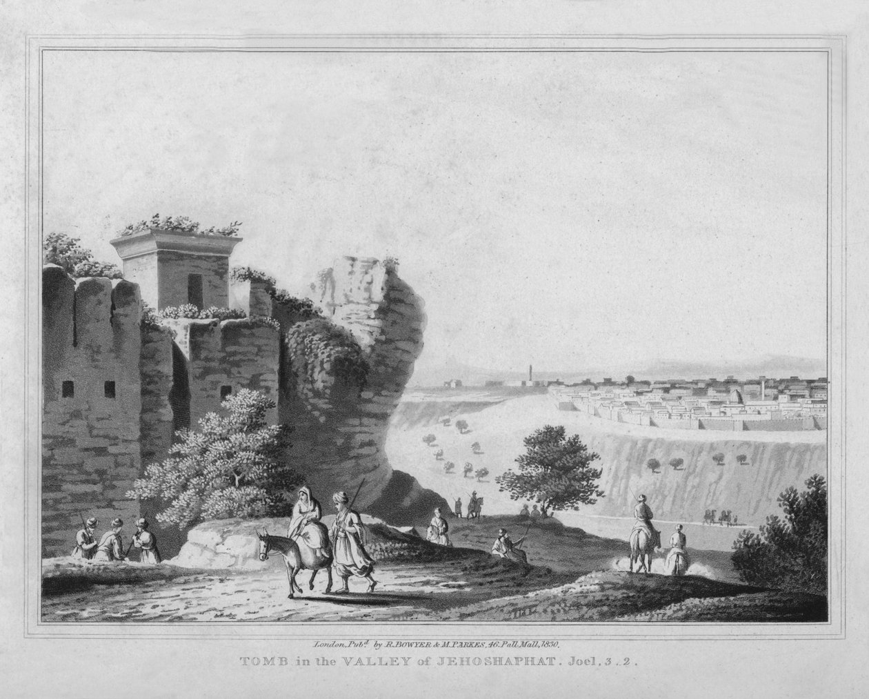 Grav i Josafats dal. Joel, 3.2., 1830 av J. Clarke