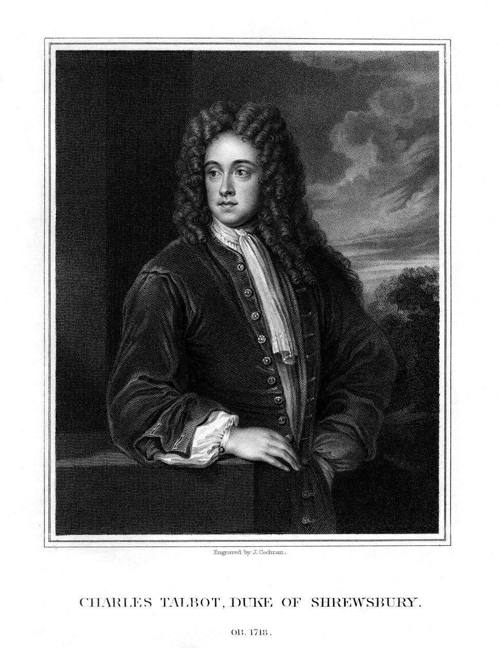Charles Talbot, 1. hertug av Shrewsbury, britisk politiker, 1831 av J. Cochran