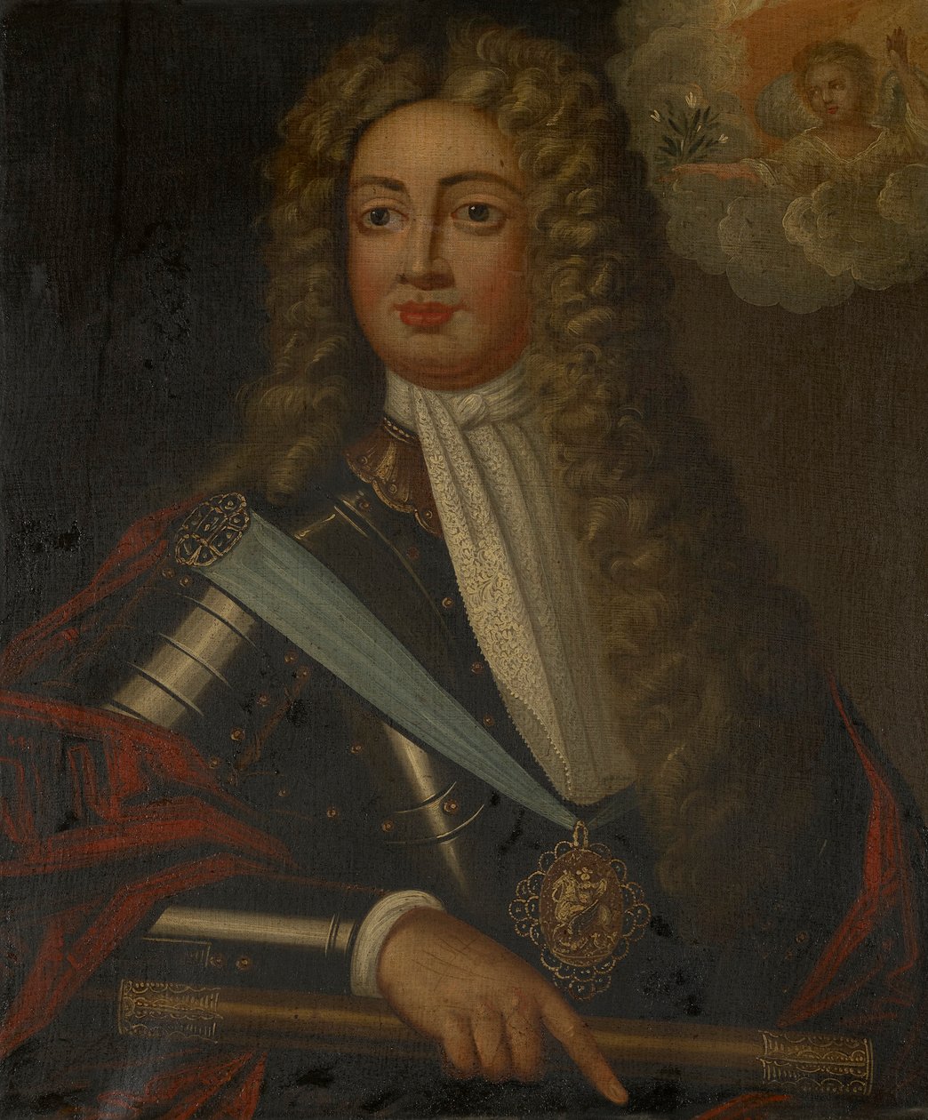 George, prins av Danmark (1653-1708) og konsort av dronning Anne av England (1665-1714) av J. Cooper