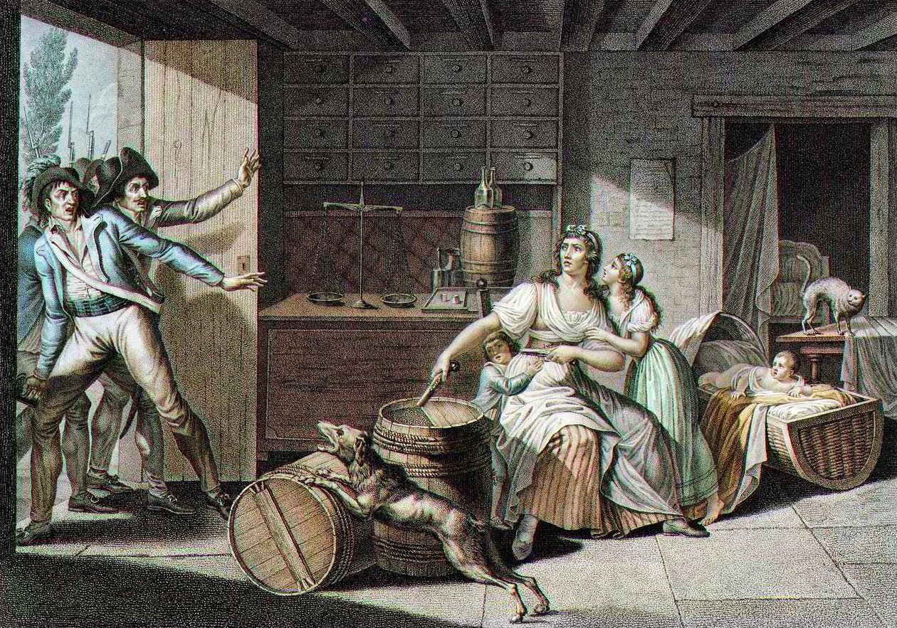Episode of the Vendean war: a young woman from av J. F. (after) Cazenave