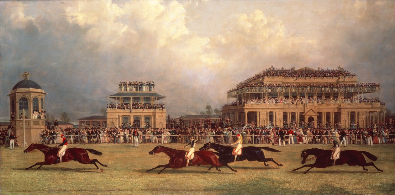 Doncaster gullpokal fra 1838 (olje på lerret) av J. F. & Pollard James (1792-1867) Herring Snr.