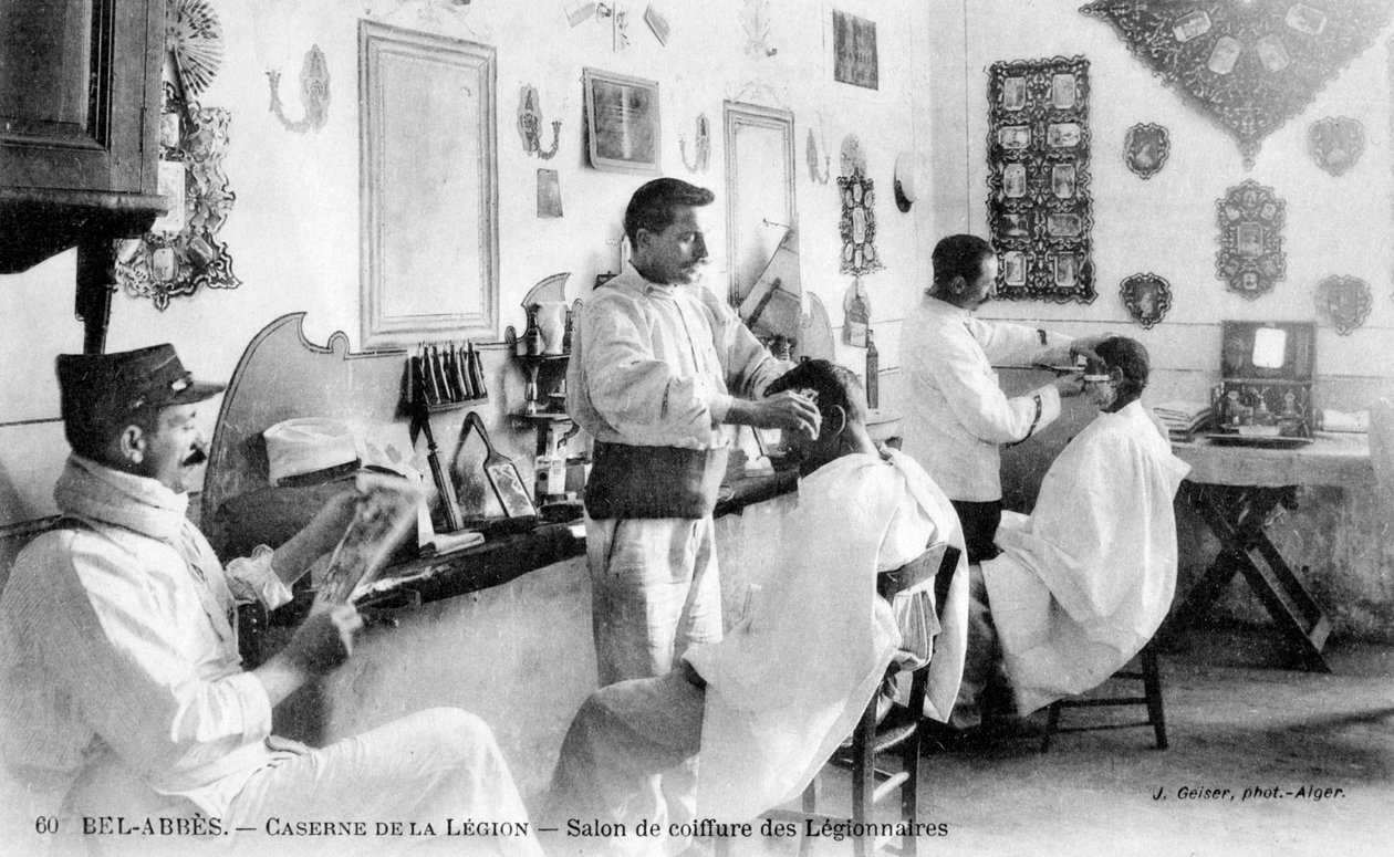 Fransk fremmedlegion, Sidi Bel Abbes, Algerie, 1900-tallet. av J. Geiser
