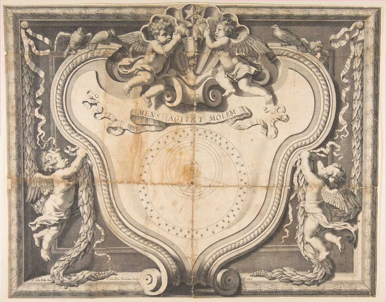 Det kopernikanske systemet, ca. 1639. av J Girardin