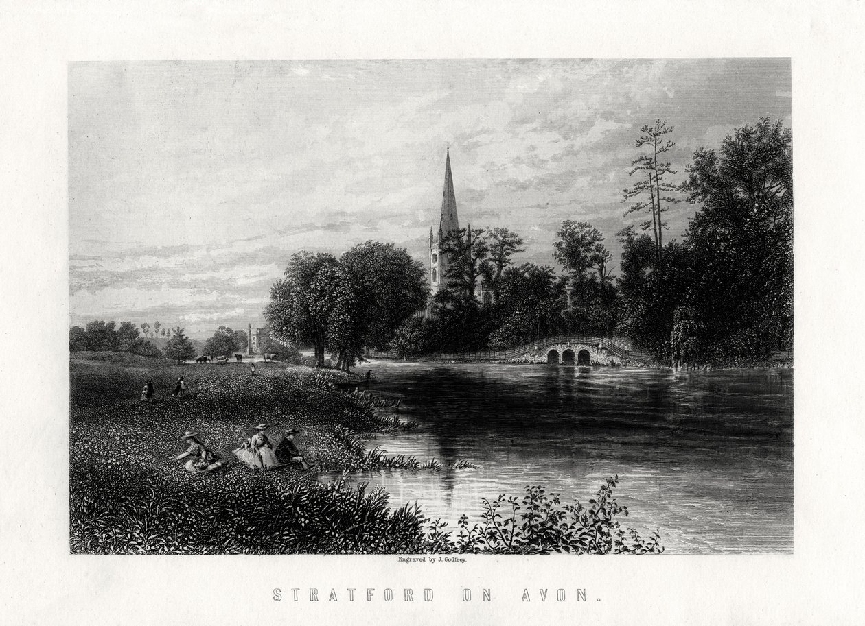 Stratford on Avon, England, 1883 av J. Godfrey