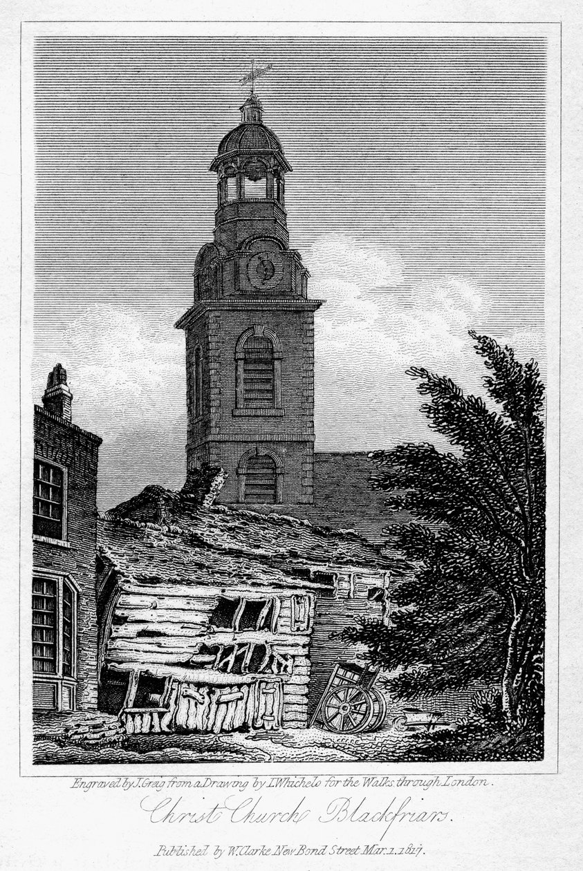 Christ Church, Blackfriars, Southwark, London, 1817. av J. Greig