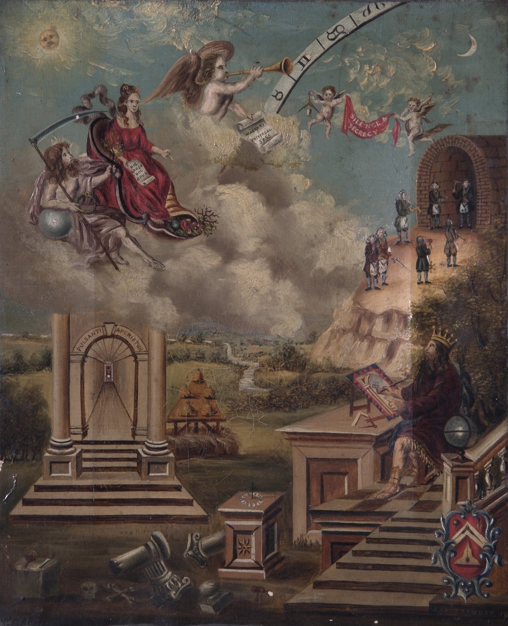 Mysteriene som her er vist, er bare kjent for en murer, 1700-tallet av J. Gruttenden