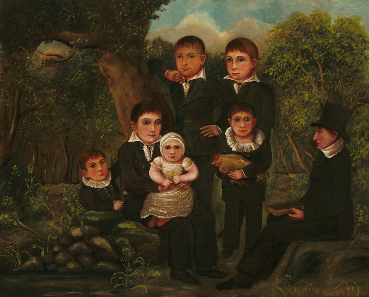 Abraham Clark og hans barn av J. H.
