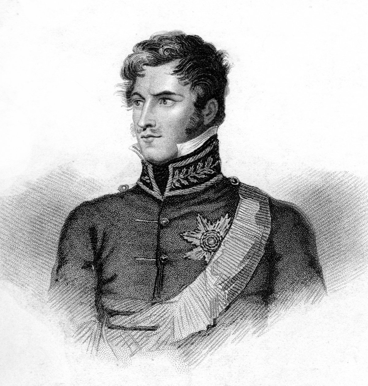 Prins Leopold av Saxe-Coburg-Saalfeld, 1800-tallet. av J. Hopwood