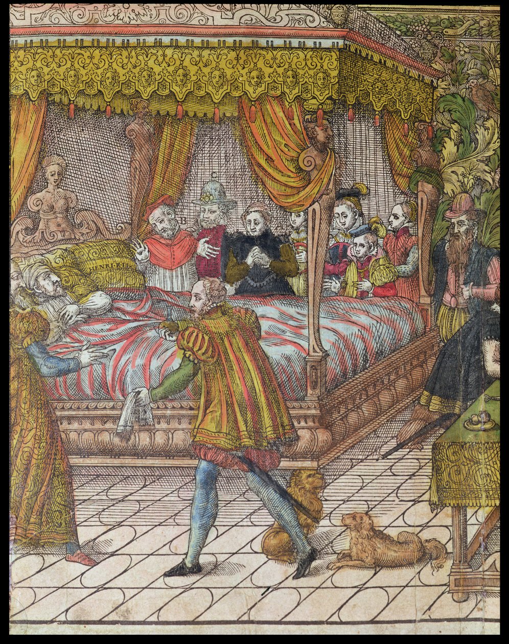 Henri IIs død (1519-59) 10. juli 1559 (detalj av 181524) av J. J. and Tortorel, J. Perrissin