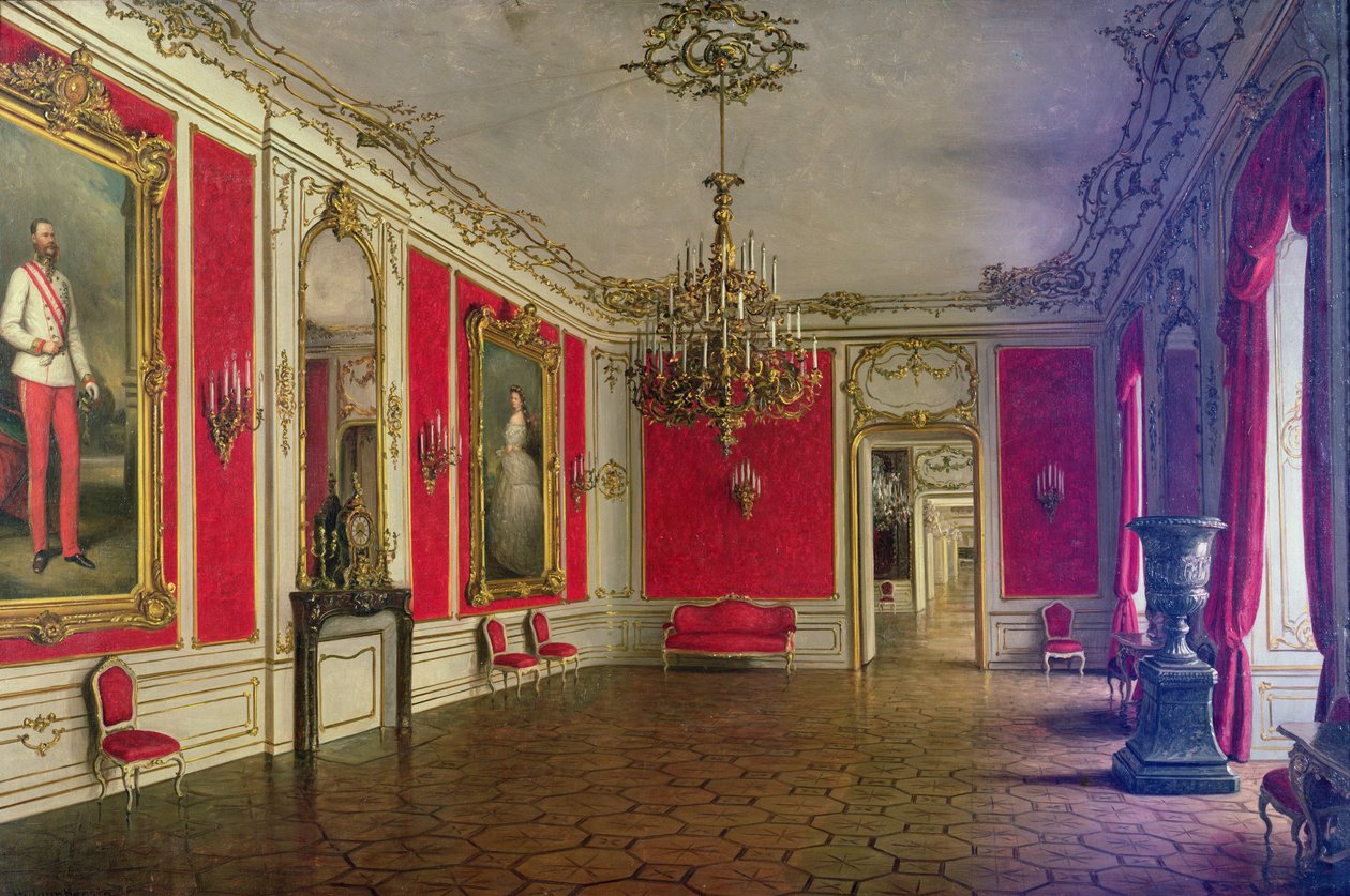 Mottaksrommet til Hofburg-palasset, Wien av J. Jaunbersin