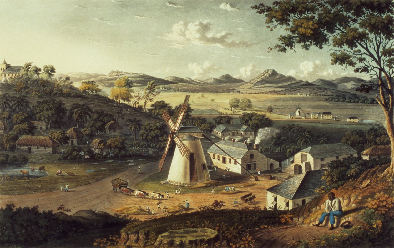 Utsikt over Old North Sound, Antigua fra  av J. Johnson