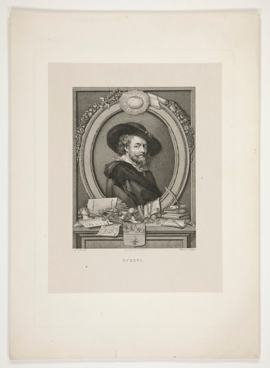 Portrett av Peter Paul Rubens av J. L. Benoist