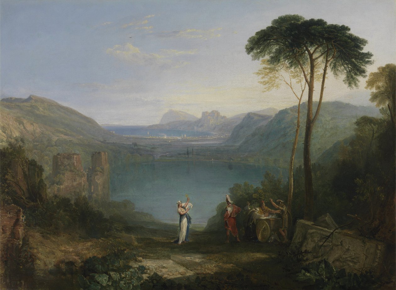 Lake Avernus: Aeneas and the Cumaean Sybil av Joseph Mallord William Turner